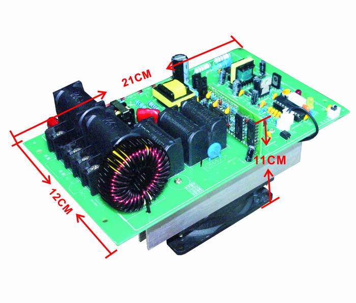 3.5KW電磁加熱主板尺寸圖