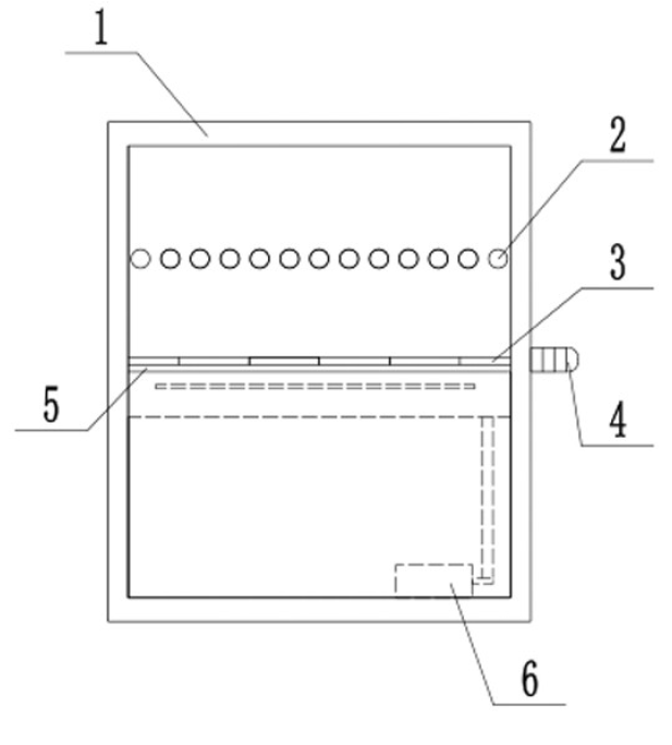 電磁加熱烤串機結構示意圖